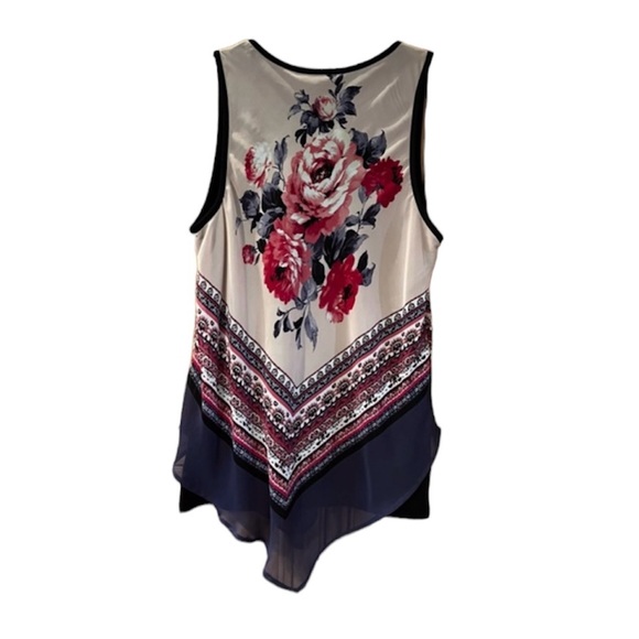NWT A Byer Juniors Scarf Print Tank - Picture 2 of 8